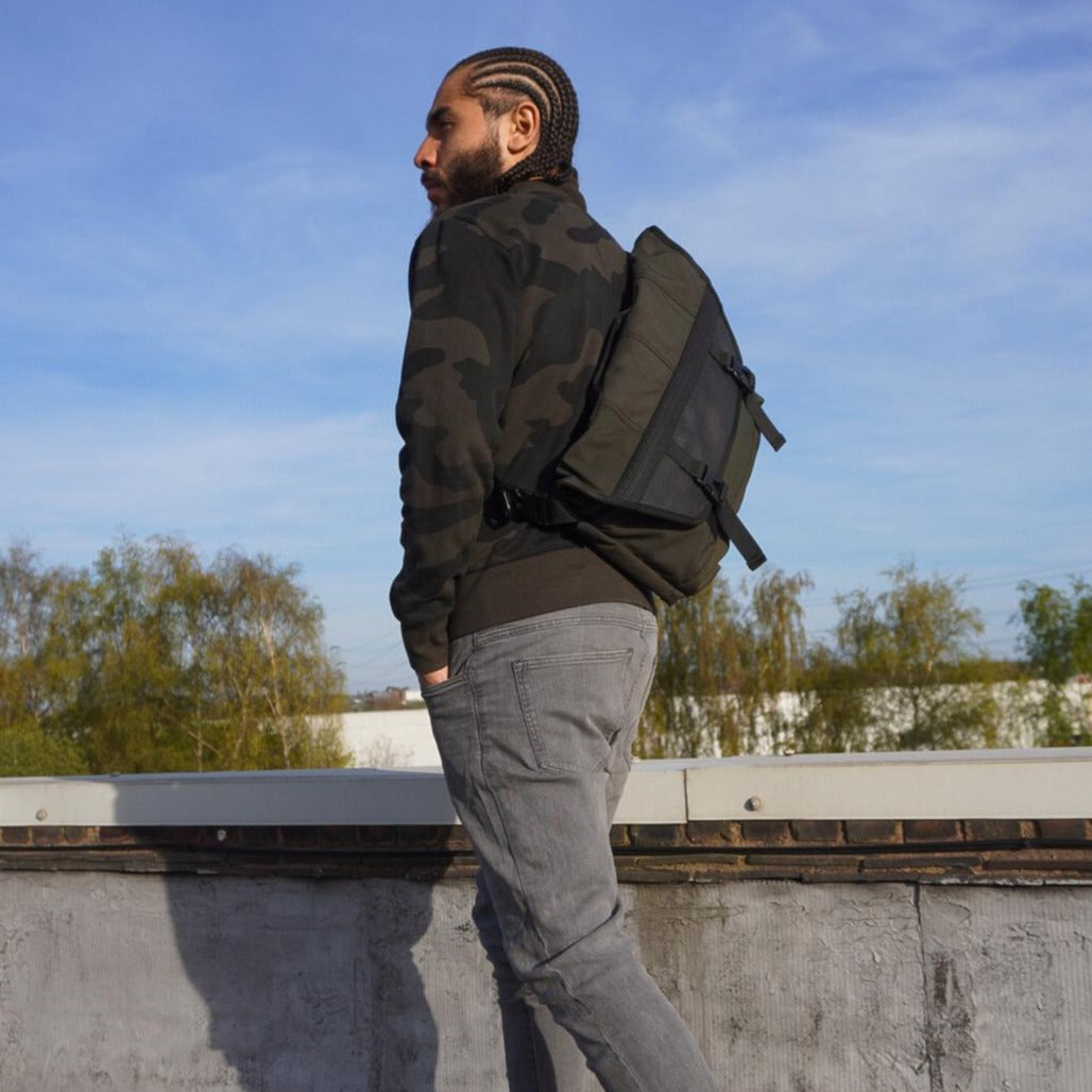 Bradley Upcycled Water Resistant Bike Messenger Bag-3