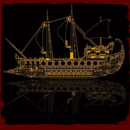 Ancient Viking Warship 2072pcs-3