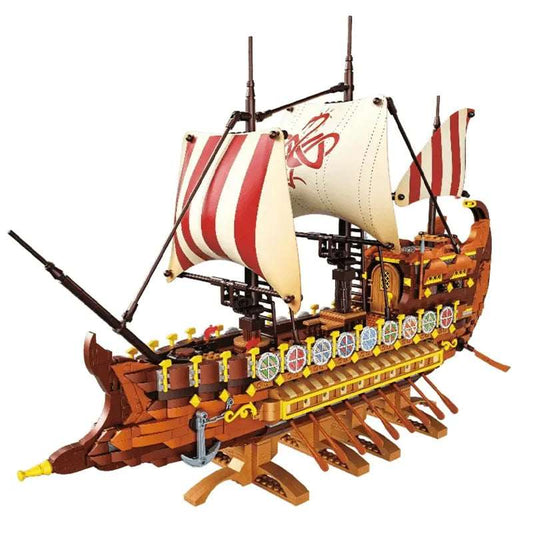 Ancient Viking Warship 2072pcs-0
