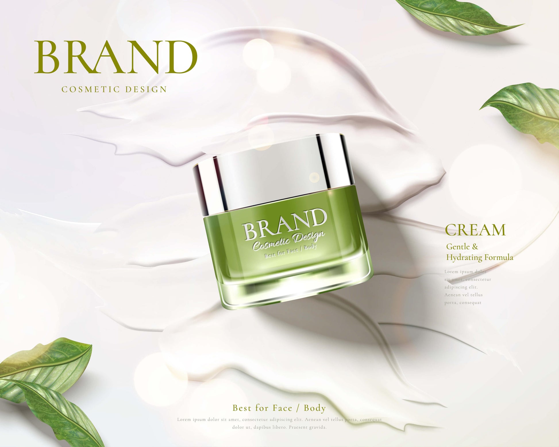 Nightcream with soothing aloe