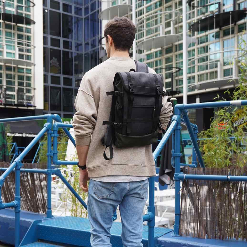 Colonel Vegan Water Resistant Backpack with Laptop Compartment-2