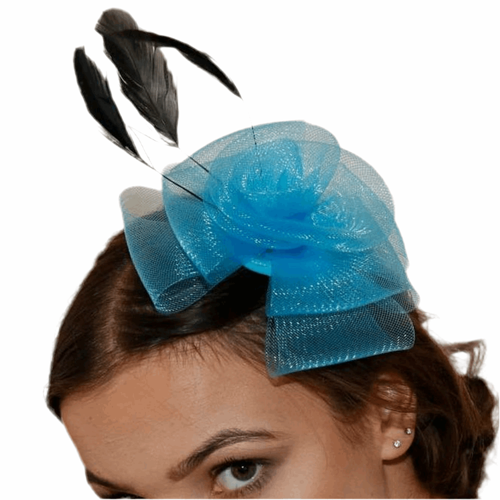 Ruby Rocks Perla Fascinator - Blue