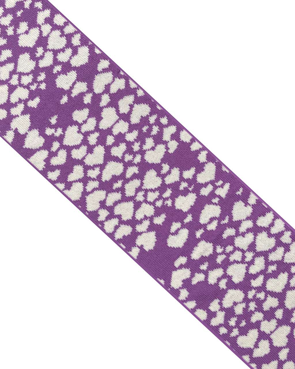 Hearts Wool & Cashmere Scarf Lilac