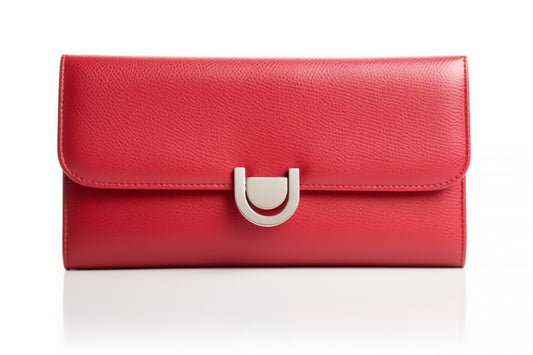 Red clutch purse