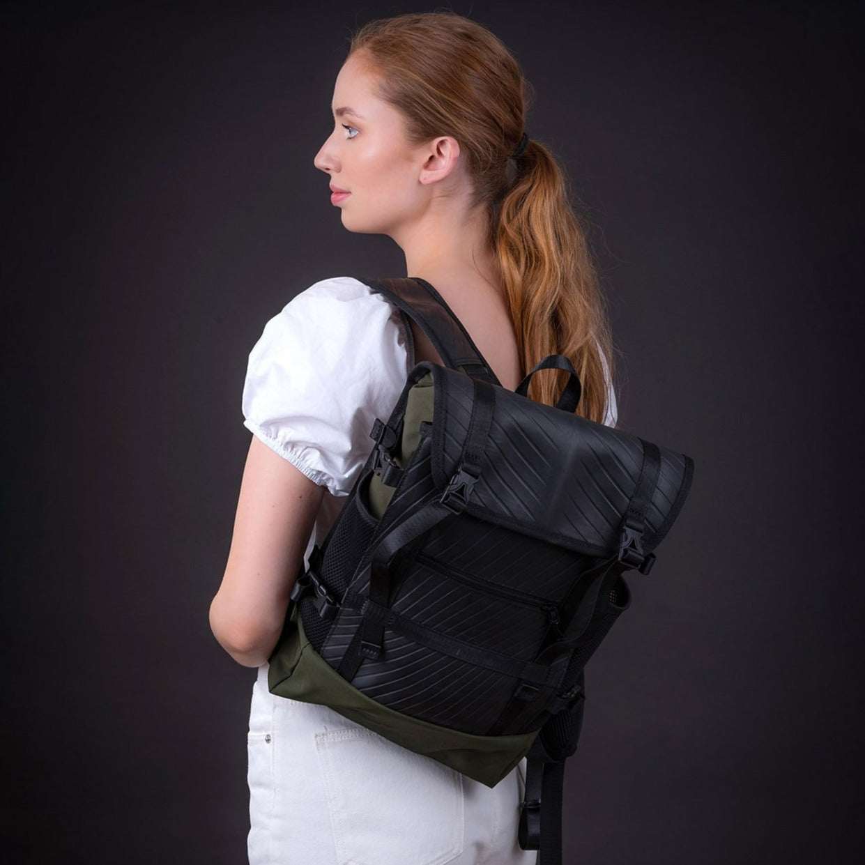 Colonel Vegan Water Resistant Backpack with Laptop Compartment-3