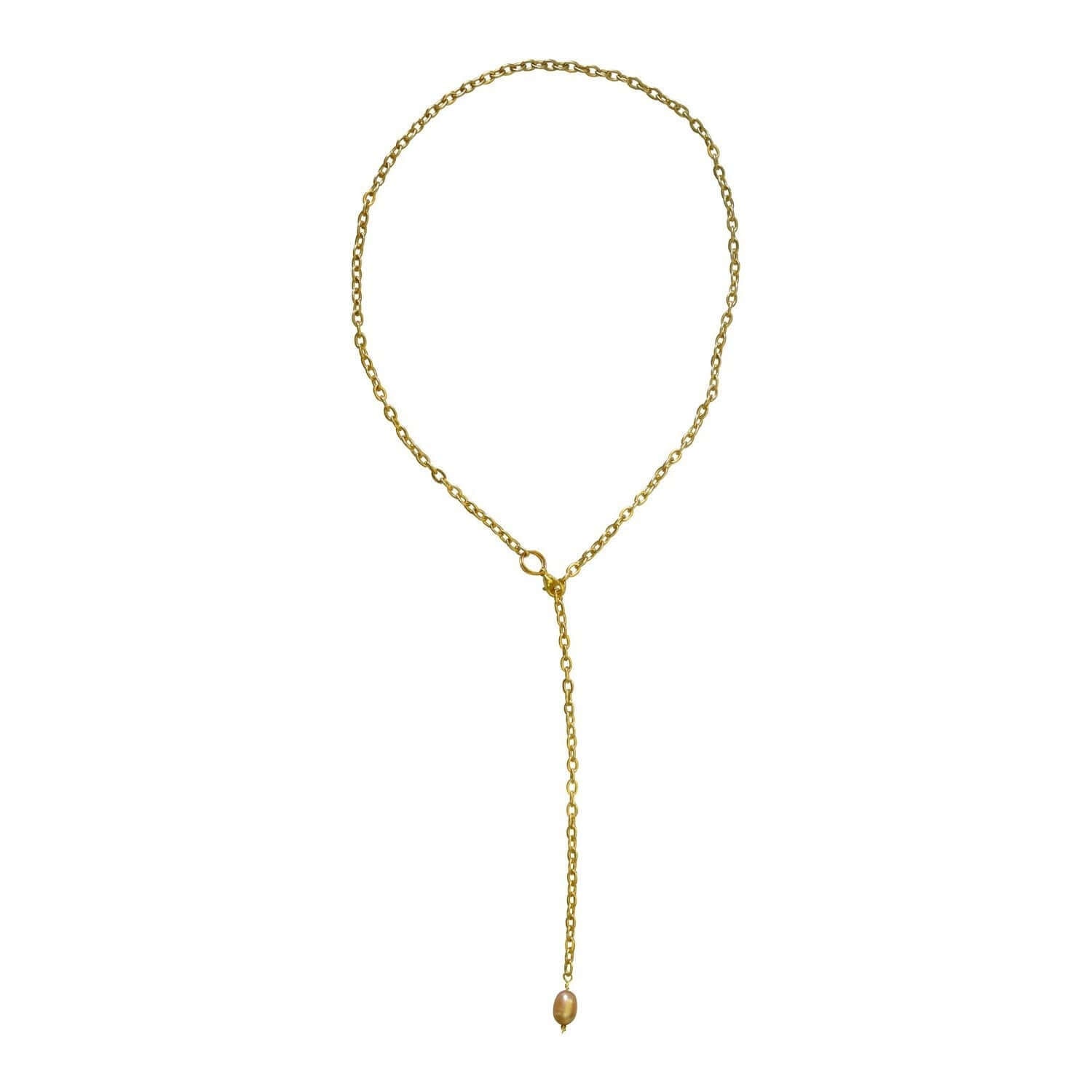 Lairat pink freshwater pearl necklace | by Ifemi Jewels-1